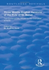 Three Middle-English Versions of the Rule of St. Benet : Two Contemporary Rituals for the Ordination of Nuns - Book