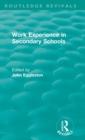 Work Experience in Secondary Schools - Book