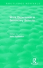 Work Experience in Secondary Schools - Book