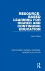 Resource-Based Learning for Higher and Continuing Education - Book