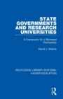 State Governments and Research Universities : A Framework for a Renewed Partnership - Book