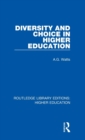 Diversity and Choice in Higher Education - Book