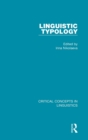 Linguistic Typology - Book