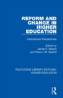 Reform and Change in Higher Education : International Perspectives - Book