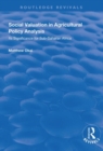Social Valuation in Agricultural Policy Analysis : Its Significance for Sub-Saharan Africa - Book