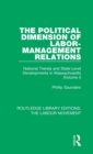 The Political Dimension of Labor-Management Relations : National Trends and State Level Developments in Massachusetts (Volume 1) - Book