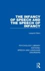 The Infancy of Speech and the Speech of Infancy - Book