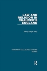 Law and Religion in Chaucer's England - Book