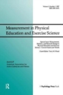 Measurement, Statistics, and Research Design in Physical Education and Exercise Science: Current Issues and Trends : A Special Issue of Measurement in Physical Education and Exercise Science - Book
