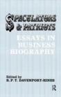 Speculators and Patriots : Essays in Business Biography - Book