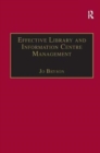 Effective Library and Information Centre Management - Book