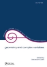 Geometry and Complex Variables - Book