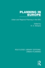 Planning in Europe : Urban and Regional Planning in the EEC - Book