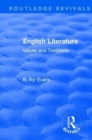 Routledge Revivals: English Literature (1962) : Values and Traditions - Book