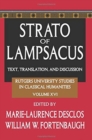 Strato of Lampsacus : Text, Translation and Discussion - Book
