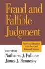 Fraud and Fallible Judgement : Deception in the Social and Behavioural Sciences - Book