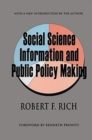 Social Science Information and Public Policy Making - Book