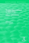 Quality Improvement in Education : Case Studies in Schools, Colleges and Universities - Book