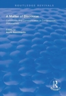 A Matter of Discourse : Community and Communication in Contemporary Philosophies - Book