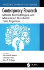 Contemporary Research : Models, Methodologies, and Measures in Distributed Team Cognition - Book