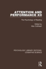 Attention and Performance XII : The Psychology of Reading - Book