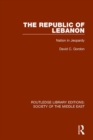 The Republic of Lebanon : Nation in Jeopardy - Book