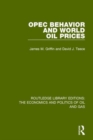 OPEC Behaviour and World Oil Prices - Book