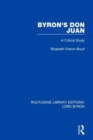 Byron's Don Juan : A Critical Study - Book