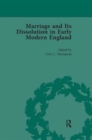 Marriage and Its Dissolution in Early Modern England, Volume 1 - Book