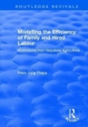 Modelling the Efficiency of Family and Hired Labour : Illustrations from Nepalese Agriculture - Book