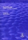 Serial Murder : Modern Scientific Perspectives - Book