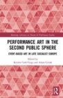 Performance Art in the Second Public Sphere : Event-based Art in Late Socialist Europe - Book