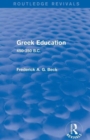 Greek Education (Routledge Revivals) : 450-350 B.C. - Book