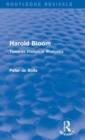 Harold Bloom (Routledge Revivals) : Towards Historical Rhetorics - Book