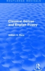 Classical Genres and English Poetry (Routledge Revivals) - Book