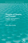 Theories of Surplus and Transfer (Routledge Revivals) : Parasites and Producers in Economic Thought - Book