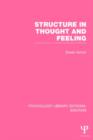 Structure in Thought and Feeling - Book