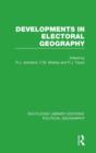 Developments in Electoral Geography - Book