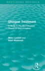 Unequal Treatment (Routledge Revivals) : A Study in the Neo-Classical Theory of Discrimination - Book