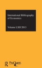 IBSS: Economics: 2013 Vol.62 : International Bibliography of the Social Sciences - Book