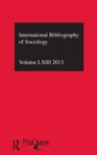 IBSS: Sociology: 2013 Vol.63 : International Bibliography of the Social Sciences - Book