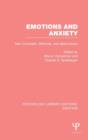 Emotions and Anxiety : New Concepts, Methods, and Applications - Book