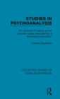Studies in Psychoanalysis : An Account of Twenty-Seven Concrete Cases Preceded by a Theoretical Exposition - Book