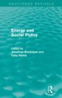 Energy and Social Policy (Routledge Revivals) - Book