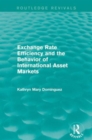 Exchange Rate Efficiency and the Behavior of International Asset Markets (Routledge Revivals) - Book
