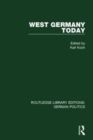 West Germany Today (RLE: German Politics) - Book