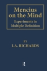 Mencius on the Mind : Experiments in Multiple Definition - Book