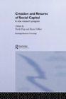 Creation and Returns of Social Capital - Book
