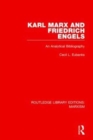 Karl Marx and Friedrich Engels (RLE Marxism) : An Analytical Bibliography - Book