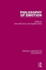 Philosophy of Emotion - Book